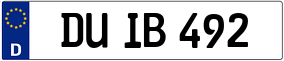 Trailer License Plate